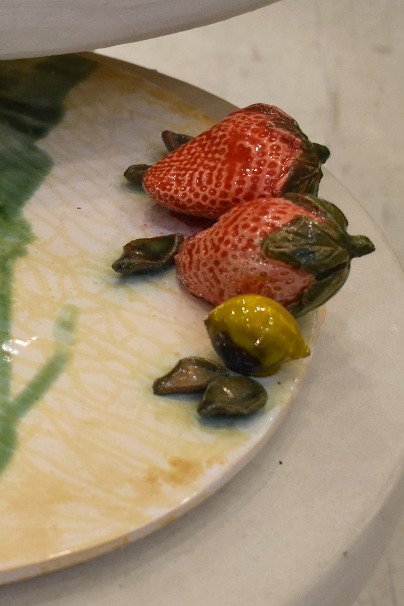 Plato cerámica con frutas mediano